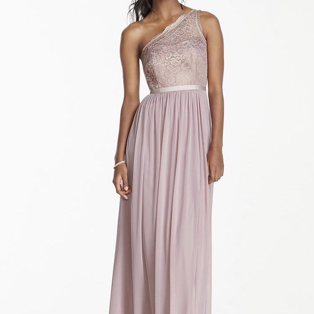 David’s bridal F17063 rose gold metallic size 6